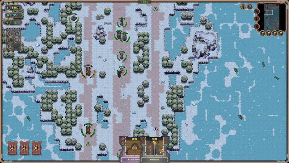 Screenshot von der Map Frozen Lands
