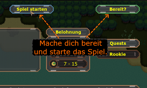 Spieler bereit machen und Frontline Protocol starten