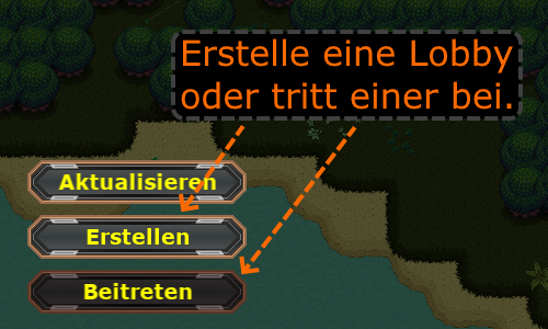 Create a lobby or join an existing multiplayer game